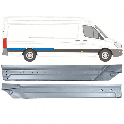 Pannello di riparazione parafango posteriore per Volkswagen Crafter 2005-2017 / Destra / Set 14499