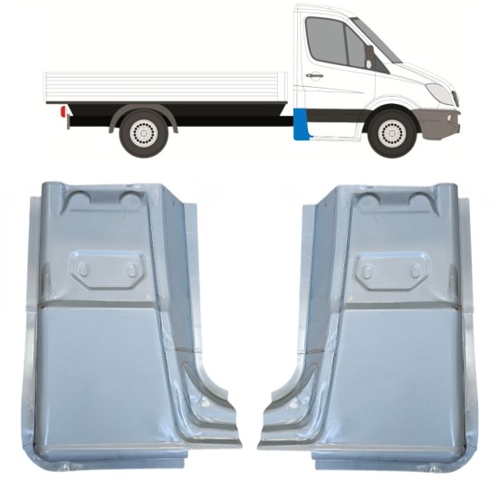 Lamiera di riparazione dell'angolo posteriore per Mercedes Sprinter 2006-2018 / Sinistra+Destra / Set 15071