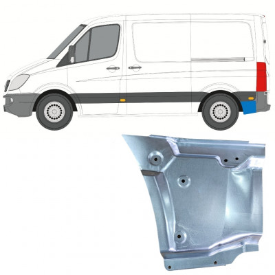 Pannello di riparazione parafango posteriore per Mercedes Sprinter 2006-2018 / Sinistra 11050