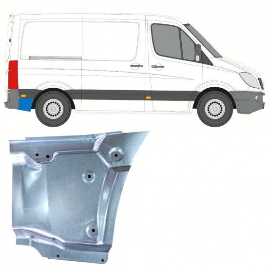 Pannello di riparazione parafango posteriore per Volkswagen Crafter 2005-2017 / Destra 15513