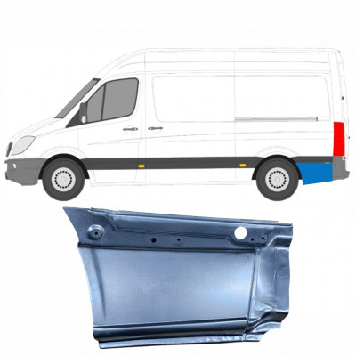Pannello di riparazione parafango posteriore per Volkswagen Crafter 2005-2017 / Sinistra 13447