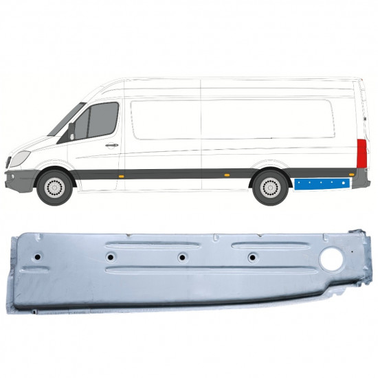 Pannello di riparazione parafango posteriore interno per Mercedes Sprinter 2006-2018 / Sinistra 12798