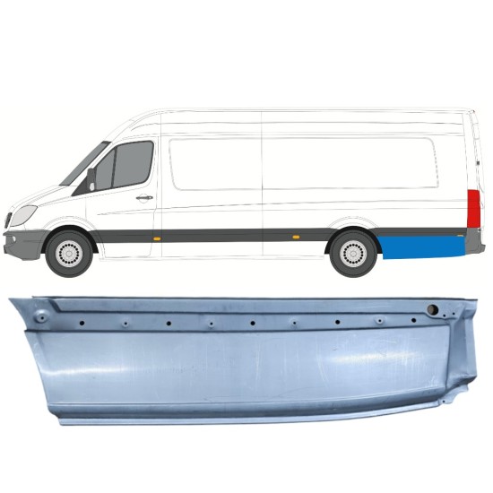 Pannello di riparazione parafango posteriore per Mercedes Sprinter 2006-2018 / Sinistra 5583