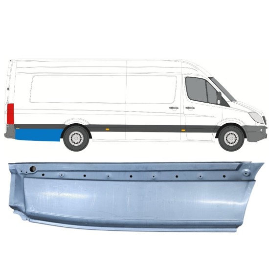 Pannello di riparazione parafango posteriore per Mercedes Sprinter 2006-2018 / Destra 6269