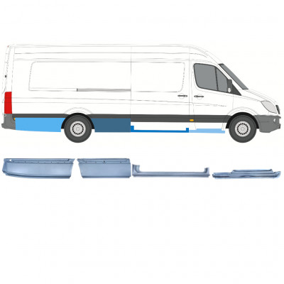 Set di pannelli di riparazione per Volkswagen Crafter 2005-2017 / Destra / 14506