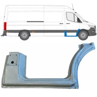 Pannello di riparazione sottoporta e parafango anteriore per Mercedes Sprinter 2018- / Destra 17090
