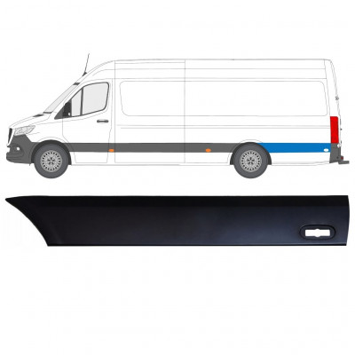Modanatura laterale parafango posteriore per Mercedes Sprinter 2018- / Sinistra 12943