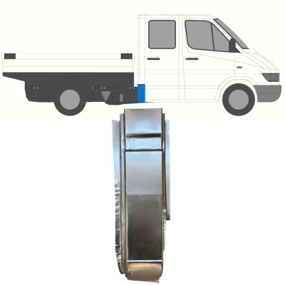 Lamiera di riparazione dell'angolo posteriore per Mercedes Sprinter 1995-2006 / Destra 16398