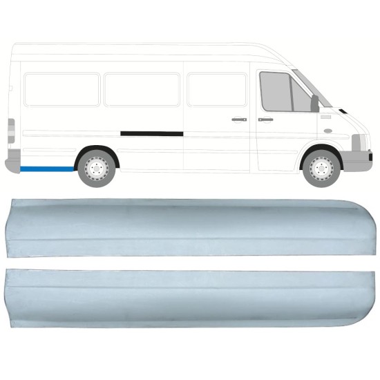 Pannello di riparazione parafango posteriore per Mercedes Sprinter 1995-2006 / Sinistra+Destra / Set 9865