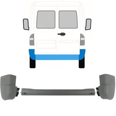 Paraurti posteriore per Mercedes Sprinter 1995-2006 / Set 9718