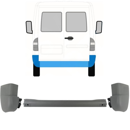 Paraurti posteriore per Mercedes Sprinter 1995-2006 / Set 9718