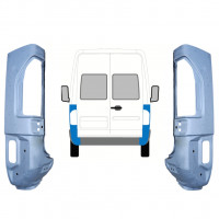 Lamiera di riparazione dell'angolo posteriore per Mercedes Sprinter 1995-2006 / Sinistra+Destra / Set 10486