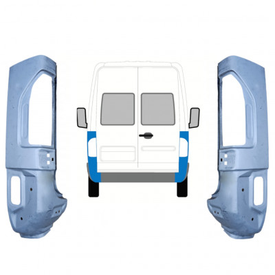 Lamiera di riparazione dell'angolo posteriore per Mercedes Sprinter 1995-2006 / Sinistra+Destra / Set 10486