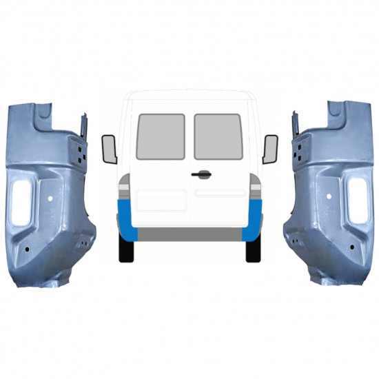 Lamiera di riparazione dell'angolo posteriore per Mercedes Sprinter 1995-2006 / Sinistra+Destra / Set 9715