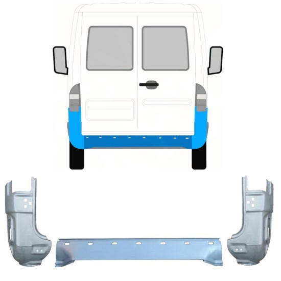 Pannello di riparazione posteriore per Mercedes Sprinter 1995-2006 / Set 9716