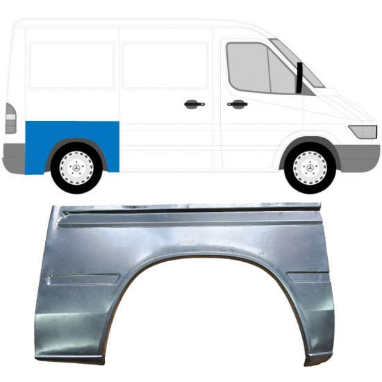Pannello di riparazione parafango posteriore per Mercedes Sprinter 1995-2006 / Destra 5869