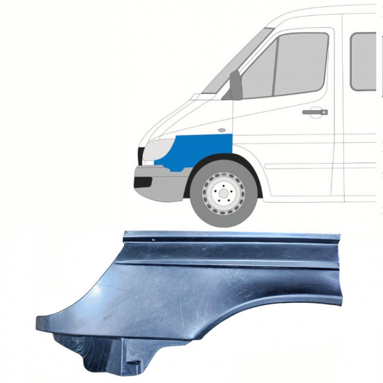 Pannello di riparazione parafango anteriore per Mercedes Sprinter 1995-2006 / Sinistra 10153