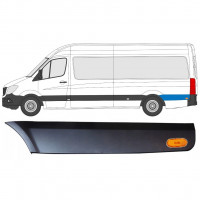 Modanatura laterale parafango posteriore dietro la ruota con lampada per Mercedes Sprinter 2006-2018 / Sinistra / Set 9059