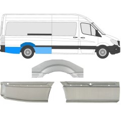 Pannello di riparazione parafango posteriore per Mercedes Sprinter 2006-2018 / Destra / Set 8717