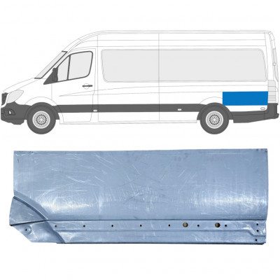 Pannello di riparazione sezione posteriore parafango posteriore per Mercedes Sprinter 2006-2018 / Sinistra 8550