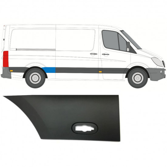 Modanatura laterale parafango posteriore per Mercedes Sprinter 2006-2018 / Destra 7992