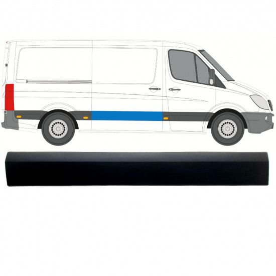 Modanatura porta scorrevole per Mercedes Sprinter 2006-2018 / Destra 7994