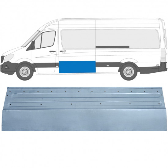 Pannello di riparazione porta scorrevole per Mercedes Sprinter 2006-2018 / Sinistra 11958