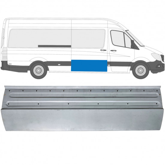 Pannello di riparazione porta scorrevole per Mercedes Sprinter 2006-2018 / Destra 11957