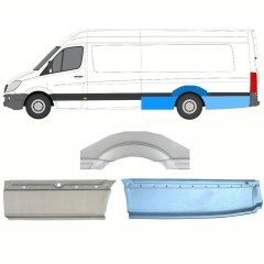 Pannello di riparazione parafango posteriore per Mercedes Sprinter 2006-2018 / Sinistra / Set 8720