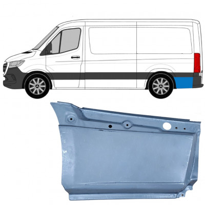 Pannello di riparazione parafango posteriore dietro la ruota per Mercedes Sprinter 2018- / Sinistra 8188
