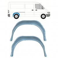 Pannello di riparazione arco ruota posteriore interno per Mercedes Sprinter 1995-2006 / Sinistra = Destra (simmetrico) / Set 10959