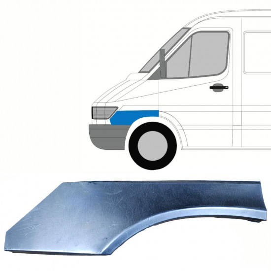 Pannello di riparazione parafango anteriore per Mercedes Sprinter 1995-2006 / Sinistra 10150