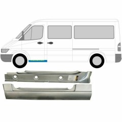 Pannello di riparazione interno ed esterno sottoporta anteriore per Mercedes Sprinter 1995-2006 / Sinistra / Set 9573