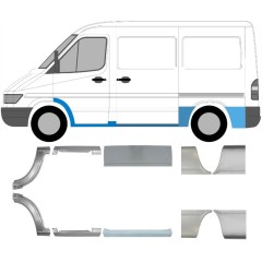 Set di pannelli di riparazione per Mercedes Sprinter 1995-2006 / Sinistra+Destra / 6748