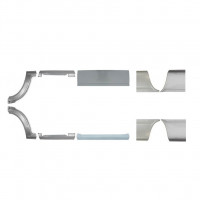 Set di pannelli di riparazione per Mercedes Sprinter 1995-2006 / Sinistra+Destra / 6748