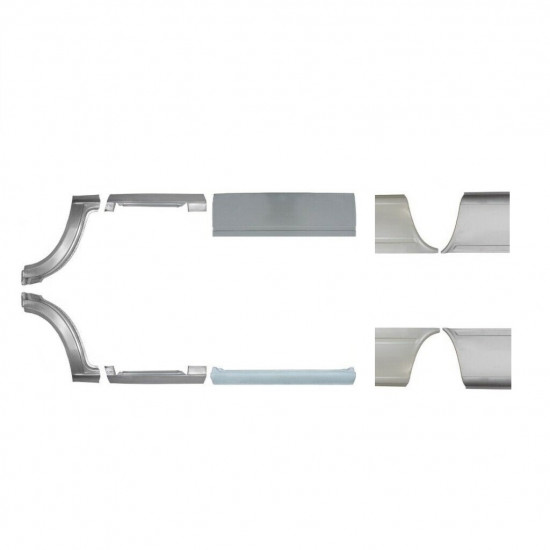 Set di pannelli di riparazione per Mercedes Sprinter 1995-2006 / Sinistra+Destra / 6748
