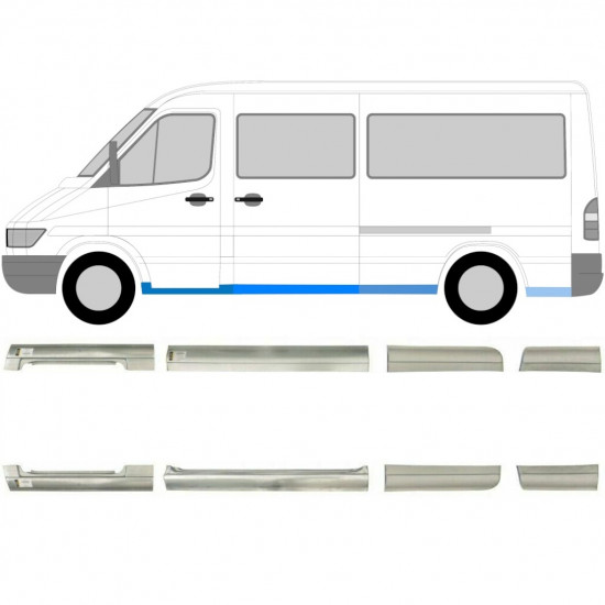 Set di pannelli di riparazione per Mercedes Sprinter 1995-2006 / Sinistra+Destra / 6755