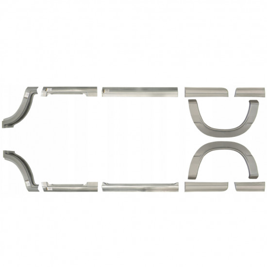Set di pannelli di riparazione per Mercedes Sprinter 1995-2006 / Sinistra+Destra / 6756