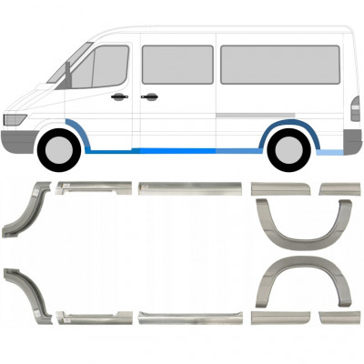 Set di pannelli di riparazione per Mercedes Sprinter 1995-2006 / Sinistra+Destra / 6756