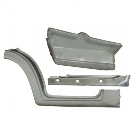 Lamiera di riparazione sottoporta interno, parafango e gradino anteriore per Volkswagen LT 1996-2005 / Sinistra 16574