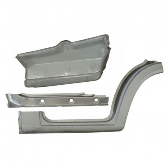 Lamiera di riparazione sottoporta interno, parafango e gradino anteriore per Volkswagen LT 1996-2005 / Destra 16573