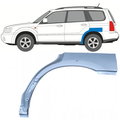 Pannello di riparazione parafango posteriore per Subaru Forester SG 2002-2008 / Sinistra 5279