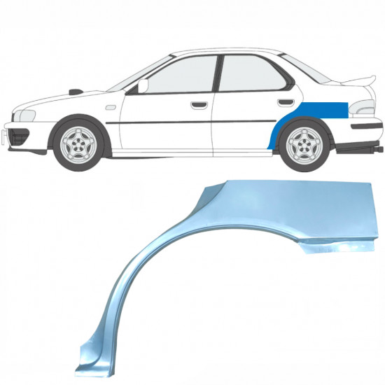 Pannello di riparazione parafango posteriore per Subaru Impreza GC GF 1992-2000 / Sinistra 5939