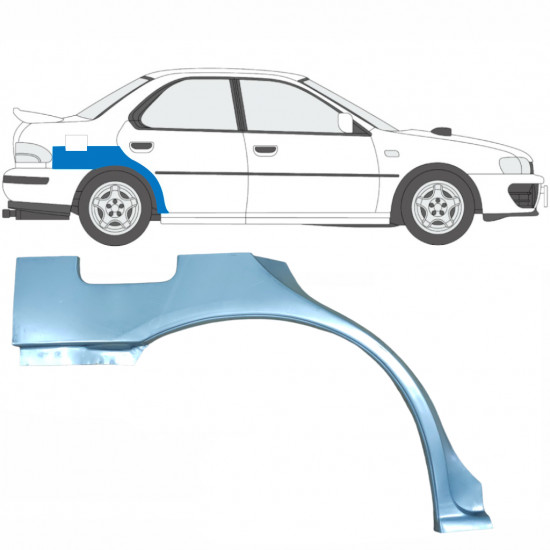 Pannello di riparazione parafango posteriore per Subaru Impreza GC GF 1992-2000 / Destra 5940