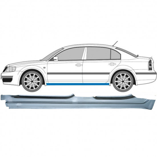 Sottoporta Lamiera Completo per Skoda Superb 2002-2008 / Sinistra 8840