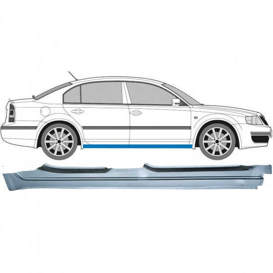 Sottoporta Lamiera Completo per Skoda Superb 2002-2008 / Destra 8839