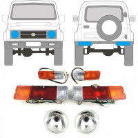 Faro + indicatore di direzione + lampada per Suzuki Samurai 1981- / Sinistra+Destra / Set 12654