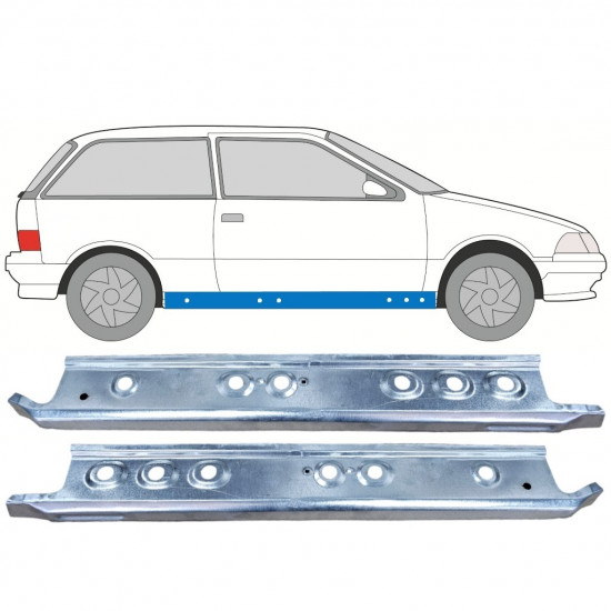 Sottoporta interno per Suzuki Swift 1988-2004 / Sinistra / Destra / Set 12824