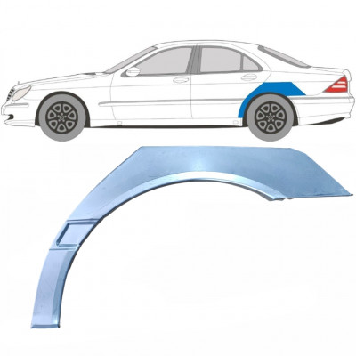 Pannello di riparazione parafango posteriore per Mercedes S-Class W220 1998-2005 / Sinistra 5099