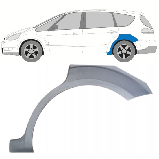 Pannello di riparazione parafango posteriore per Ford S-MAX 2006-2015 / Sinistra 15173